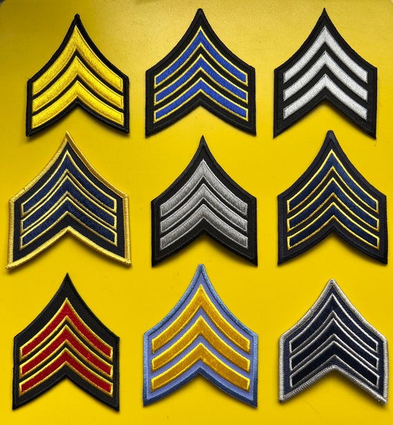 軍事警察消防制服パッチ階級章